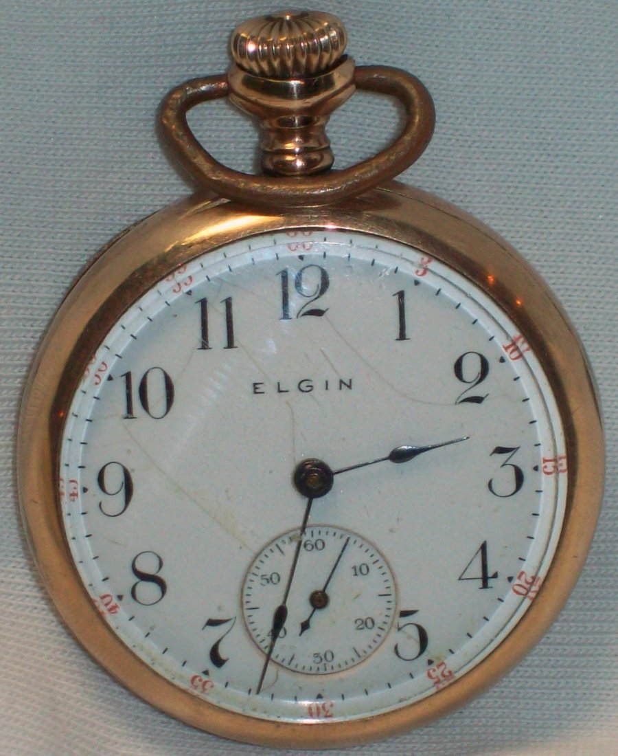 1905 ELGIN Size 0 Pocket Watch 7 Jewels Gold Filled: Grade 324 Size O 7 Jewels Gold Filled Hunter Case. Serial number 12116696 (movement) 1211249 (case). It runs and is in Very Good Condition. Appraised in March of 2015 for $75. (a copy of the appraisal