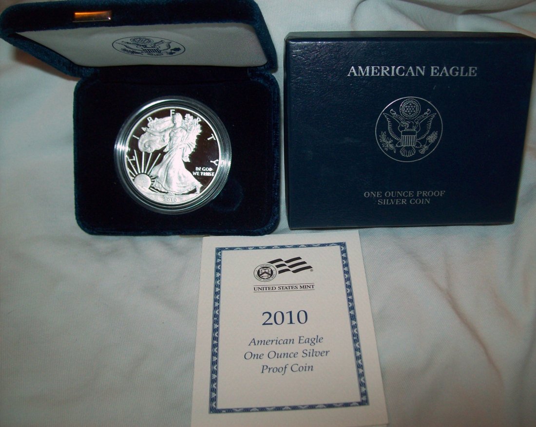 2010 American Eagle Proof 1 oz Silver (1 of 3)