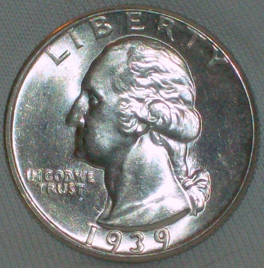 1939 Washington Silver Quarter GEM (1 of 2)