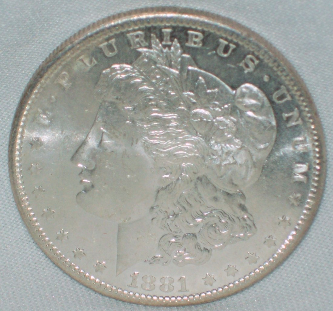 1881-S Morgan Silver Dollar BU (1 of 2)