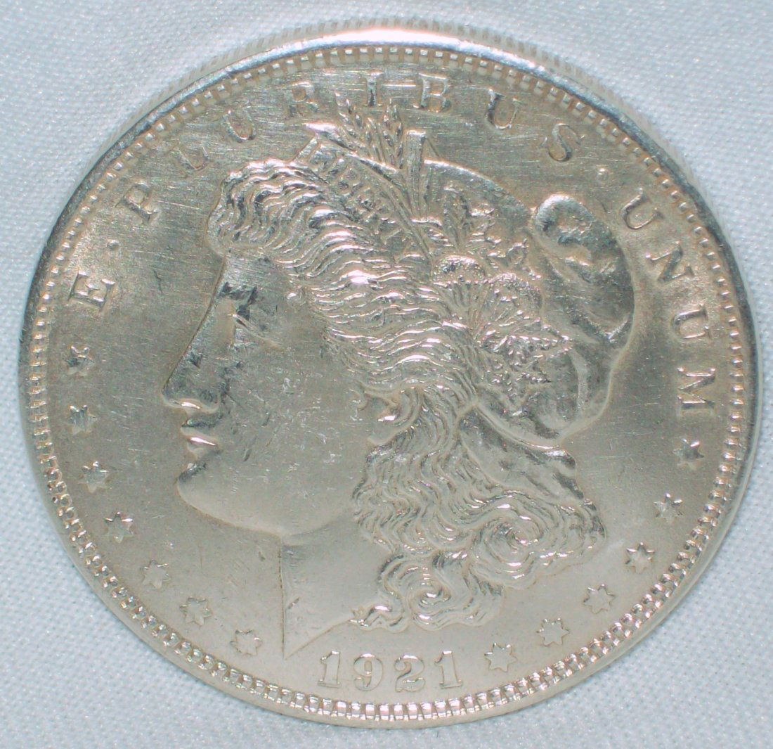 1921 Morgan Silver Dollar BU (1 of 2)