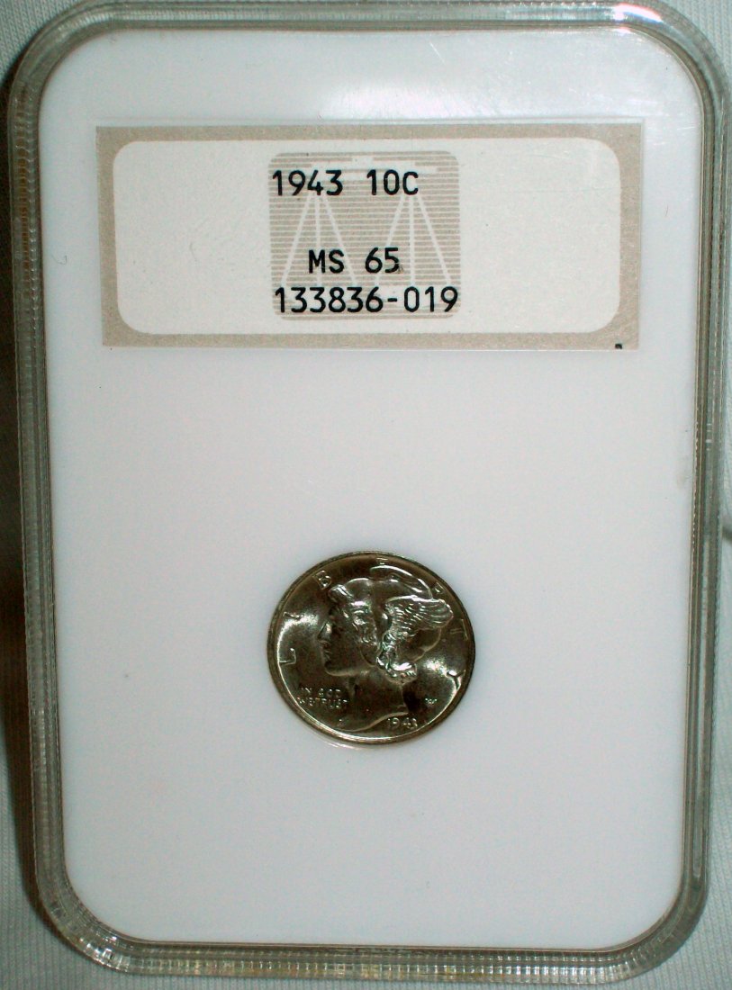 1943 Mercury Dime MS 65 (1 of 5)