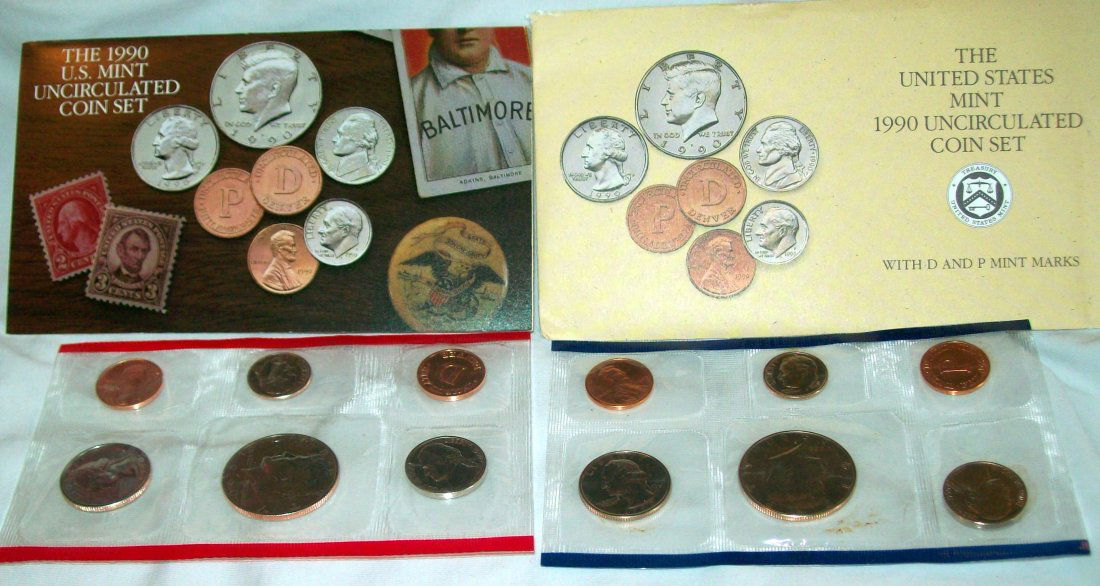 1990 US Mint Uncirculated Set D & P (1 of 4)