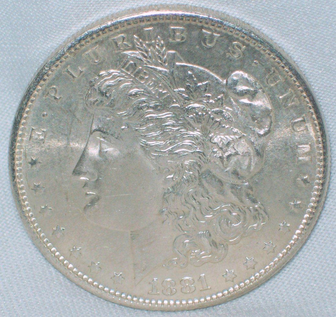 1881-S Morgan Silver Dollar BU (1 of 2)