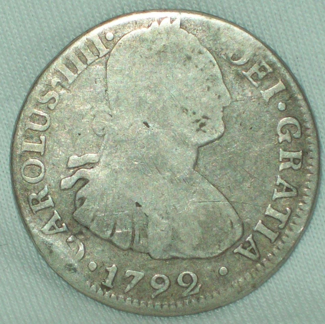 1792 Mexico Silver 2 Reales - Carlos IV (1 of 2)