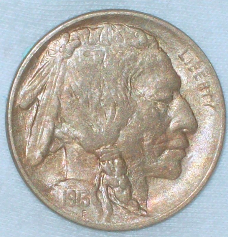 1913 Buffalo Nickel First Year UNC Toning (1 of 2)