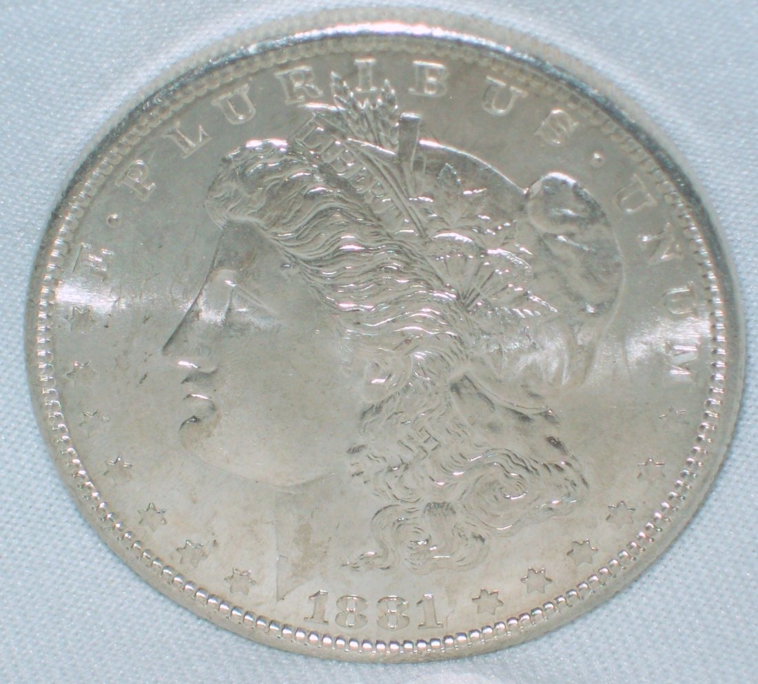 1881-S Morgan Silver Dollar BU (1 of 2)