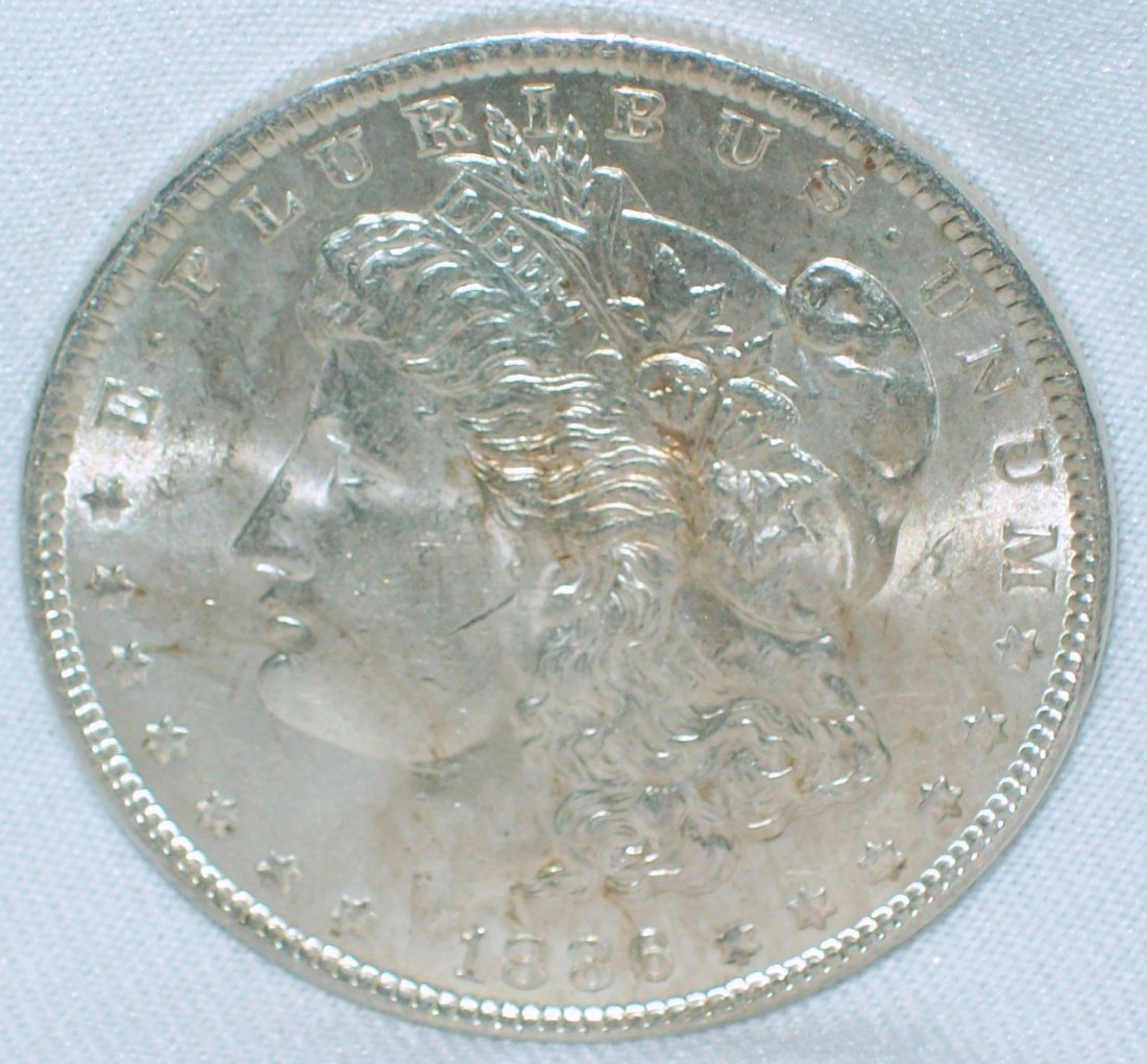 1886 Morgan Silver Dollar BU (1 of 2)
