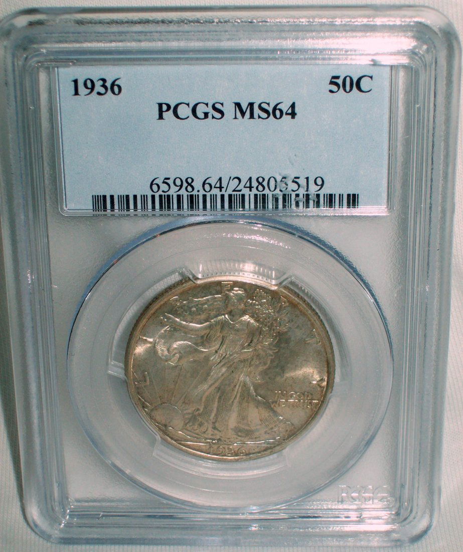1936 Walking Liberty Half Dollar MS 64 (1 of 5)
