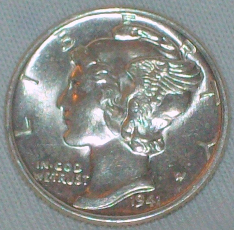 1941 Mercury Silver Dime Choice BU (1 of 2)