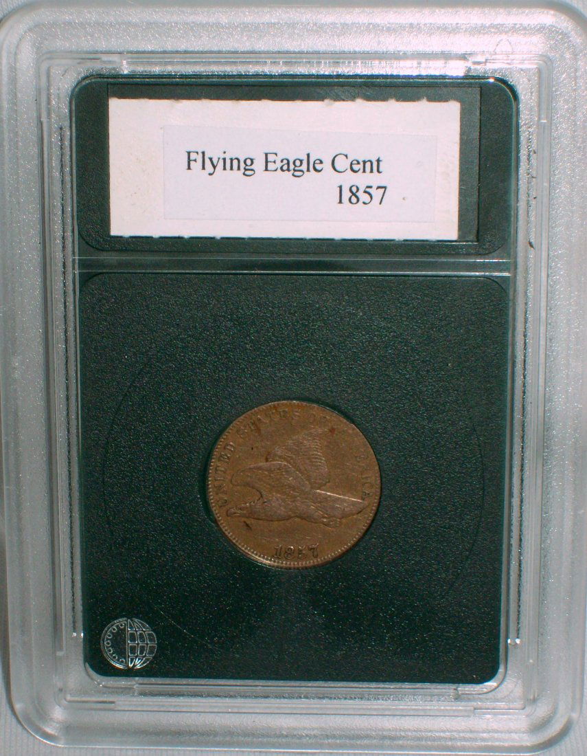 1857 Flying Eagle Cent VF+ (1 of 4)