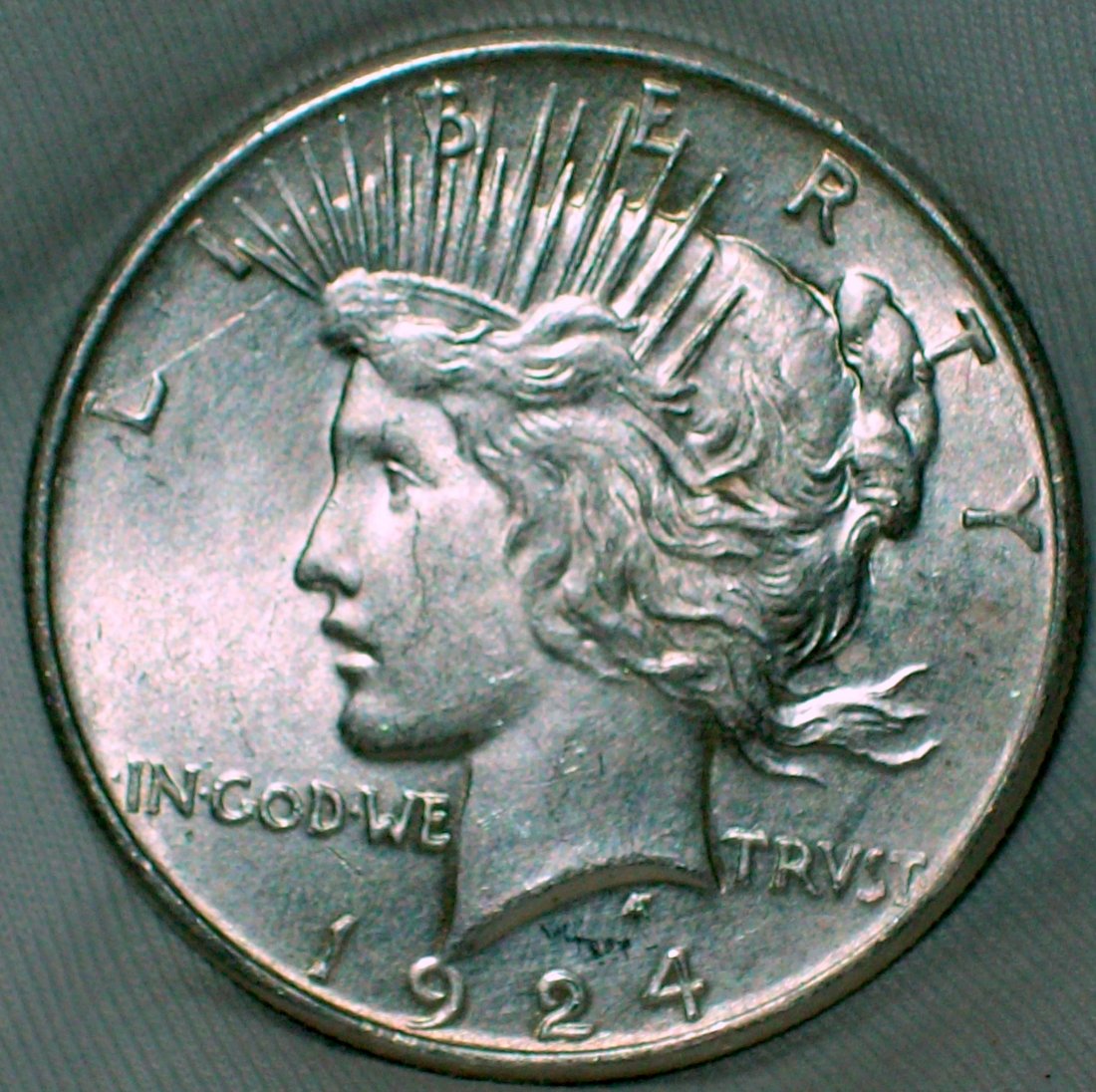 1924 Peace Silver Dollar AU (1 of 2)