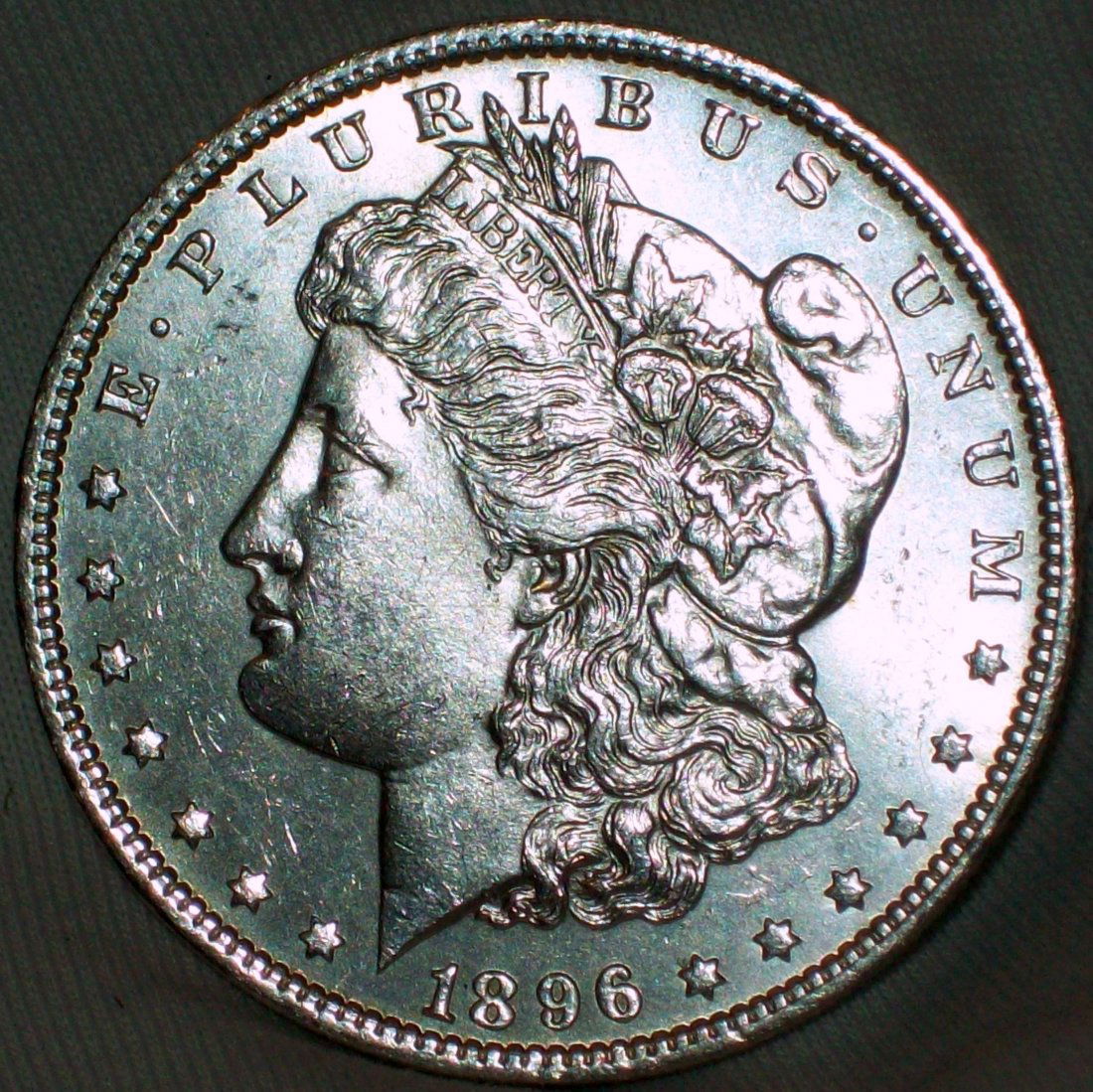 1896 Morgan Silver Dollar BU (1 of 2)