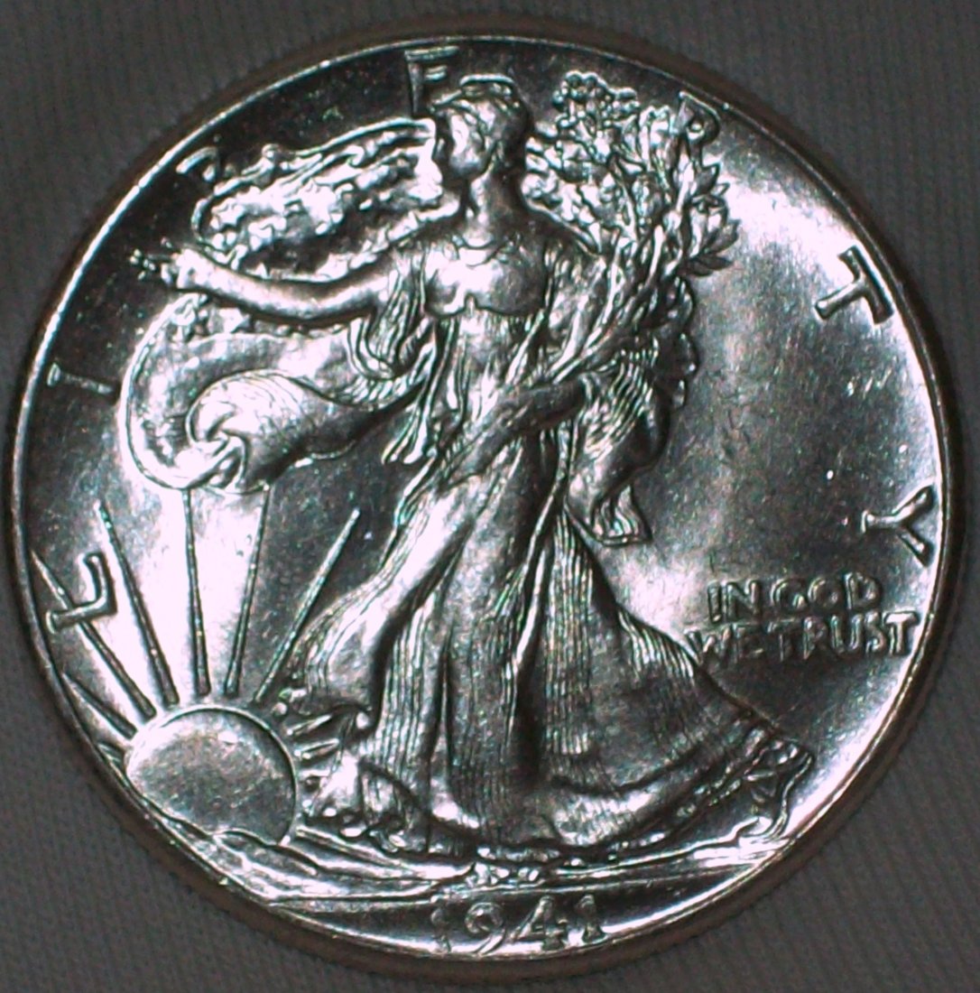 1941 Walking Liberty Silver Half Dollar BU (1 of 2)