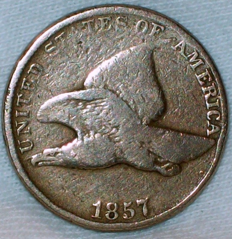 1857 Flying Eagle Penny G/VG (1 of 2)
