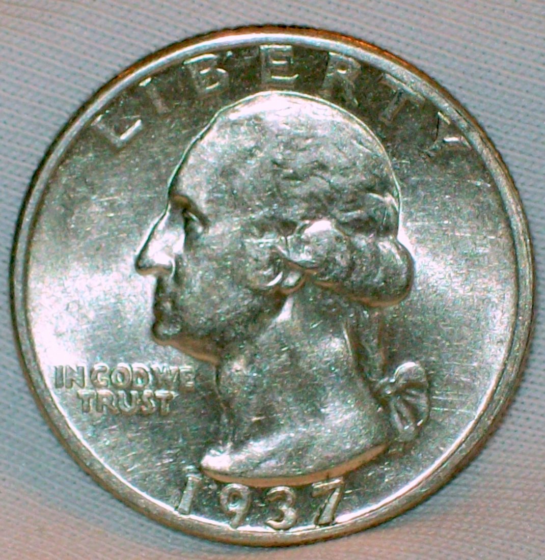 1937 Washington Silver Quarter AU (1 of 2)