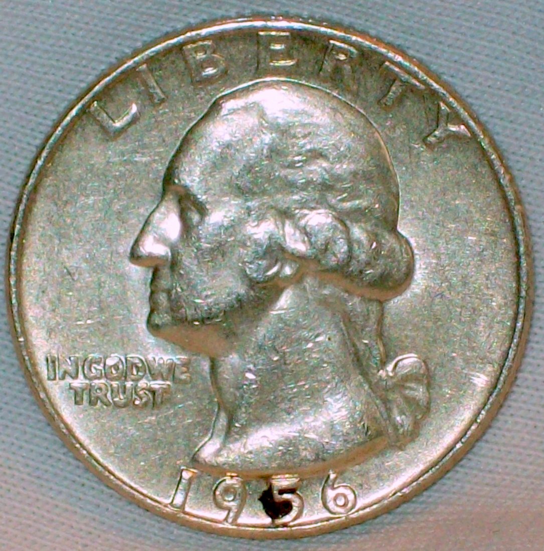 1956-D Washington Silver Quarter AU (1 of 2)