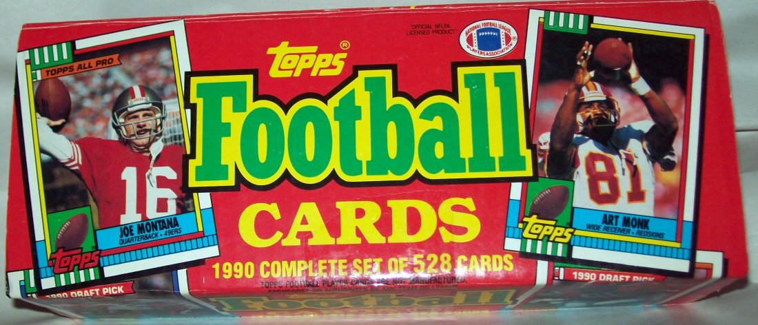 Topps Football Cards 1990 Complete Set 528 Cards W/Box (1 of 1)