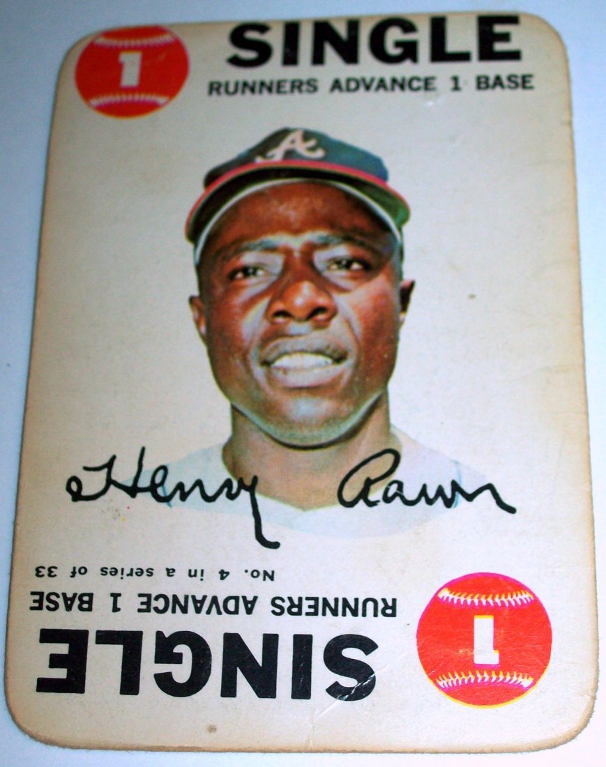 1968 Topps Baseball Game #4 Henry Hank Aaron SINGLE (1 of 2)