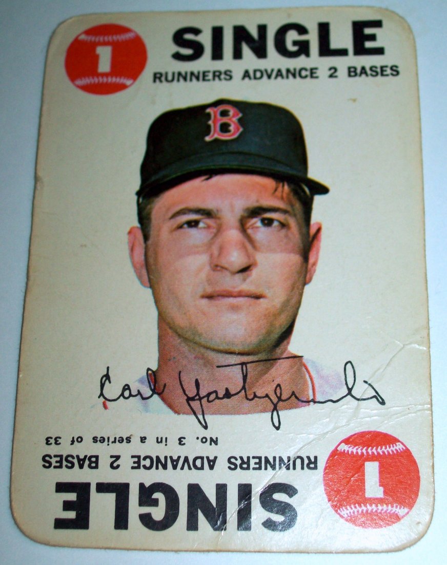 1968 Topps Baseball Game #3 Carl Yaztrzemski SINGLE (1 of 2)