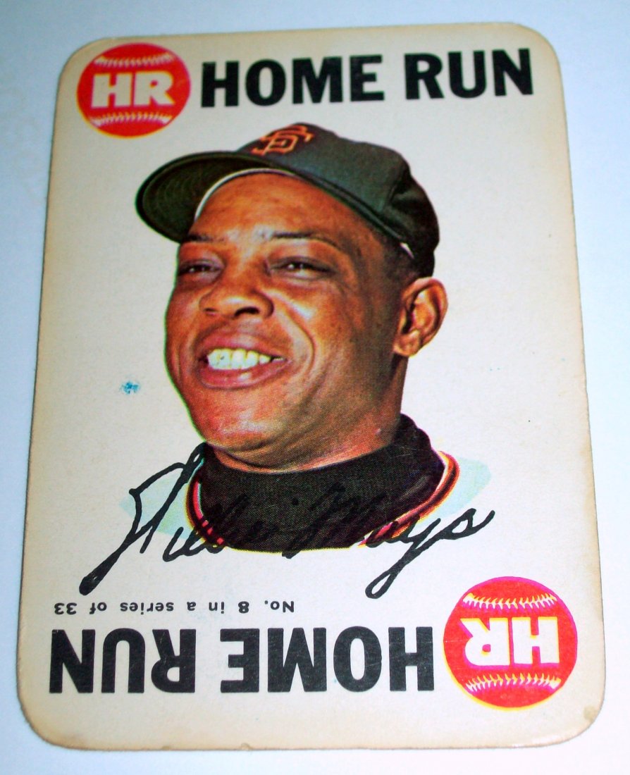 1968 Topps Baseball Game #8 Willie Mays HOME RUN (1 of 2)