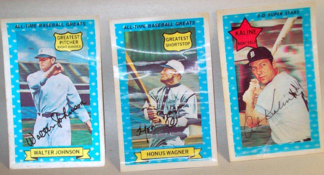 Lot of (3) 1972 Kellogg's Xograph 3-D Baseball Card (1 of 4)