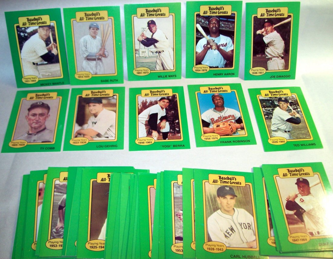 1987 TCMA Baseball's All-Time Greats Complete Set of 50 (1 of 4)