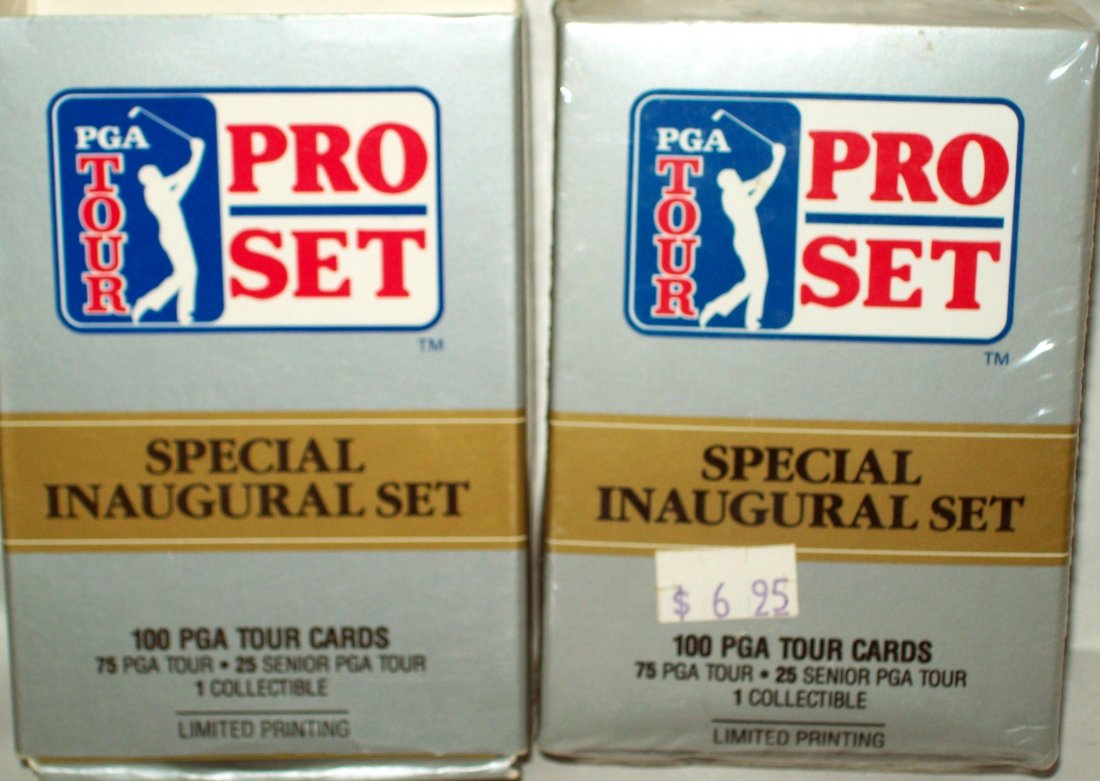 Lot of (2) 1990 PGA Tour PRO SET Special Inaugural Sets (1 of 3)