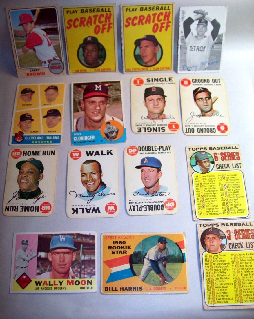 Lot of (15) 1960s Baseball Cards (1 of 5)