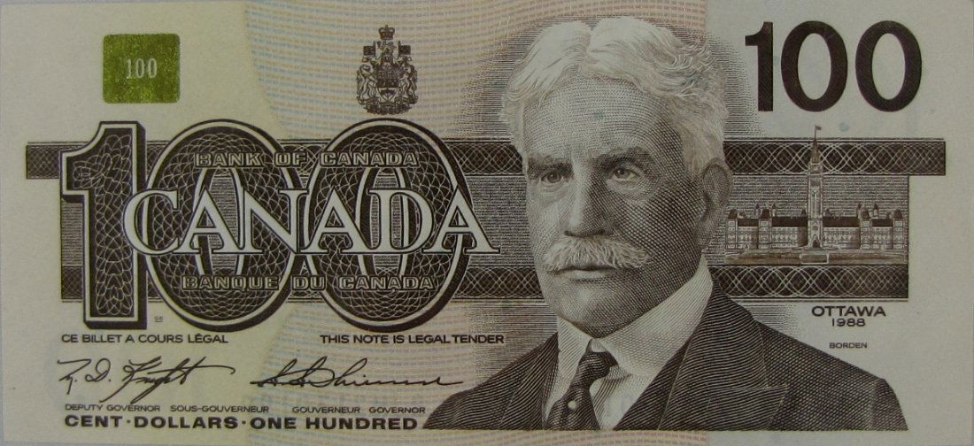 1988 Canadian 100 Dollar (1 of 3)