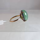 Jadeite and Diamond Ring