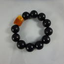 Chinese Wood/Amber Bracelet