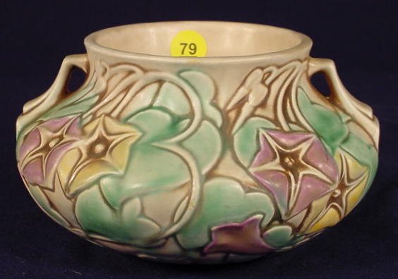 Roseville 268-4 "Morning Glory" Pottery Vase NR