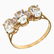 751A: 10 Kt Gold Aquamarine and Diamond Ring NR