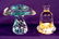 849: 2 Art Glass Paperweights NR