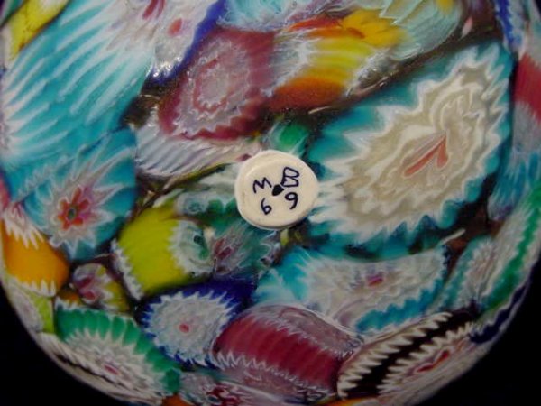 3 Paperweights: 1 Ribbon, 2 Millifiori NR - 8