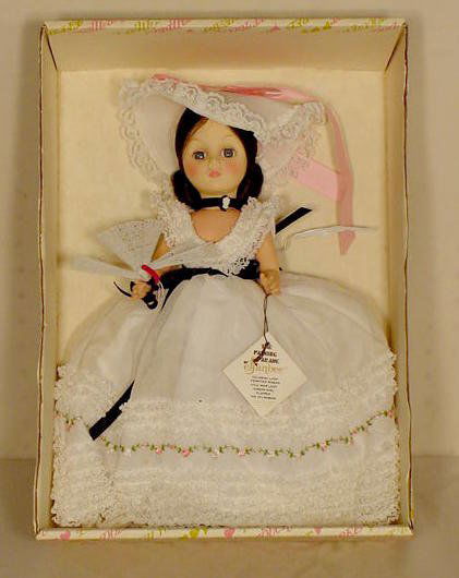 Effanbee Civil War Lady Doll NR: Effanbee Civil War Lady Doll, in box. 15" T
