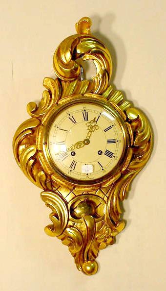 Rose Exacta Gilt Wood Clock