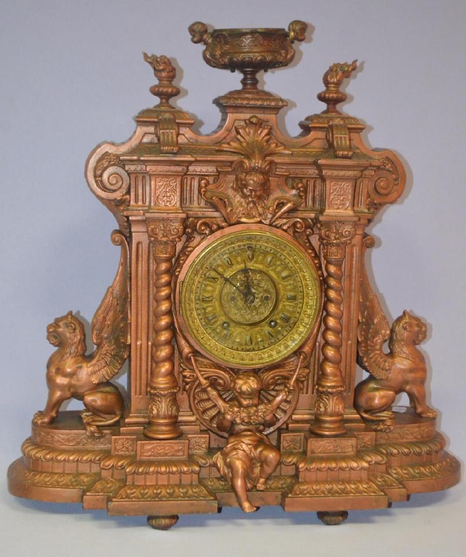 Ansonia "California" Mantel Clock: T&S with an ornate (1 of 5)