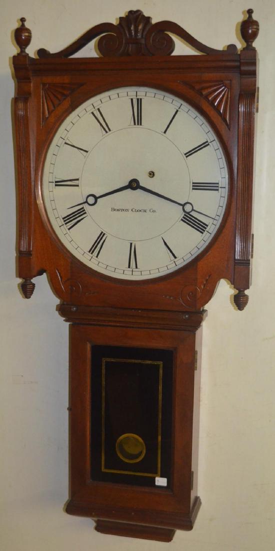 Boston Clock Co. Wall Regulator in a Walnut Case TO