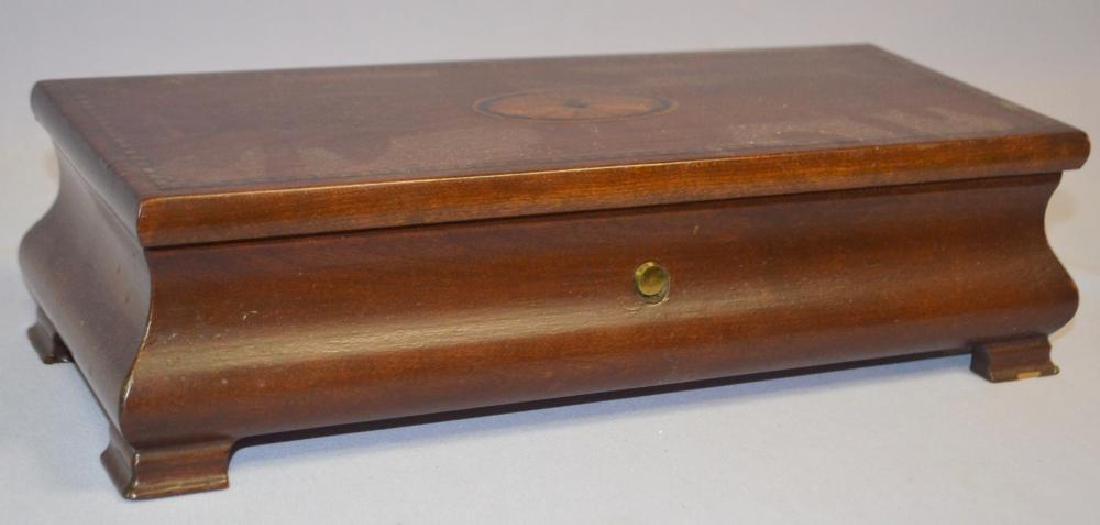 Reuge, Swiss 8 5/8" Cylinder Music Box: 3 tune and (1 of 5)