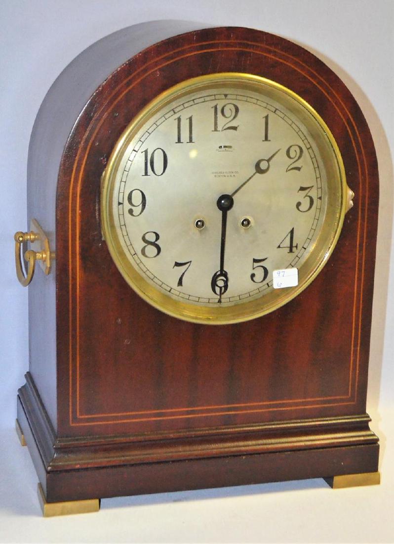 Chelsea Clock Co. Round Top Shelf Clock T&S with a