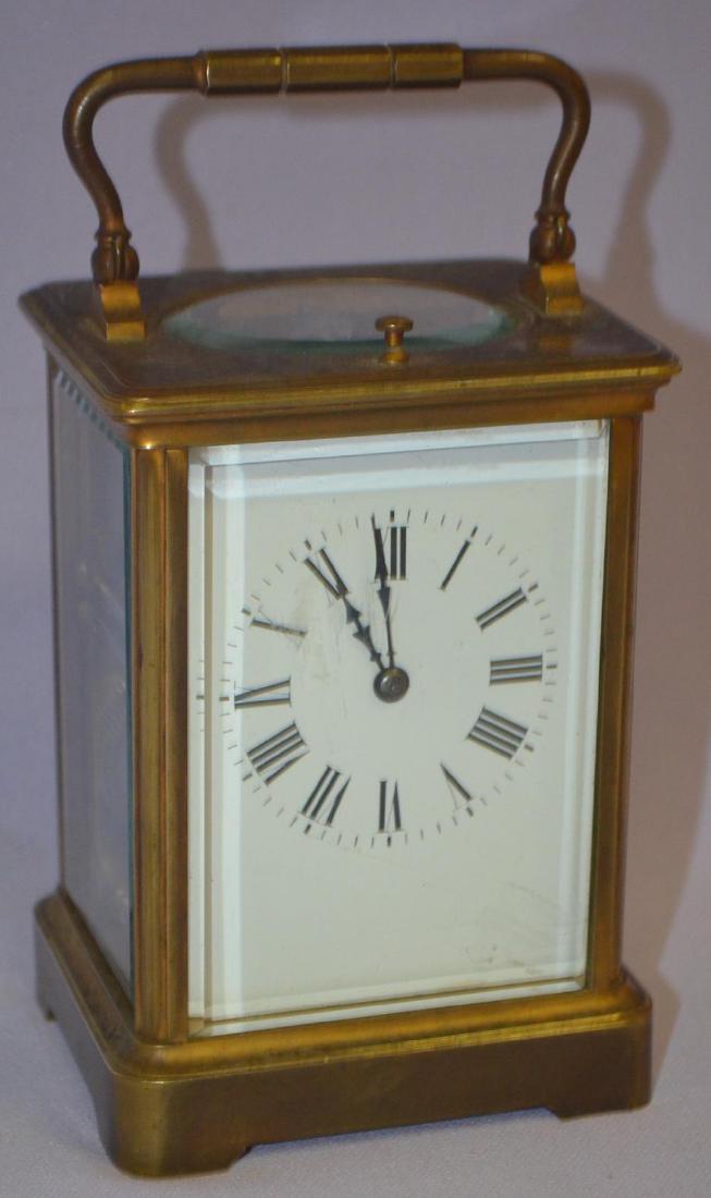 French Repeater Carriage Clock with 5 Beveled Glass (1 of 5)