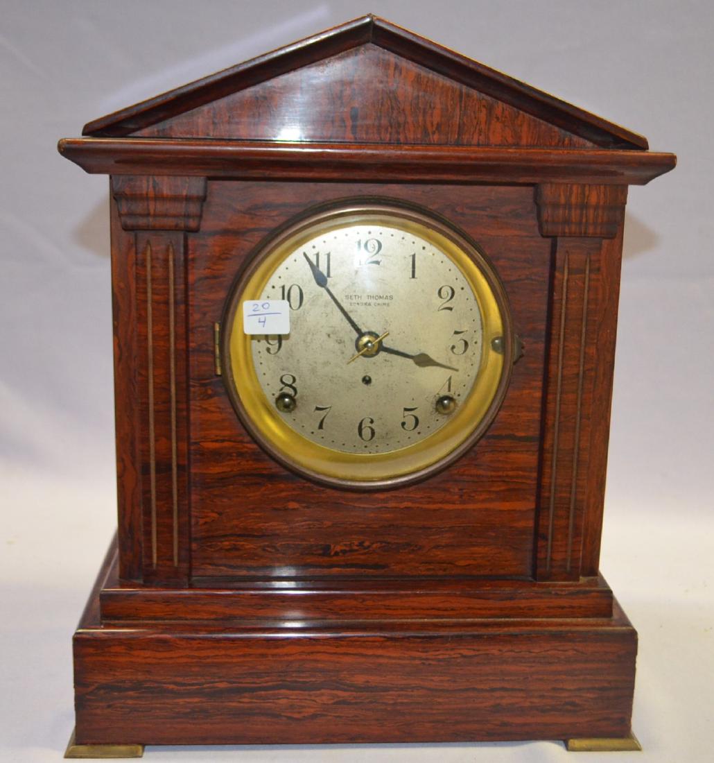 Seth Thomas Red Adamantine Chime Clock No. 5: With a (1 of 5)