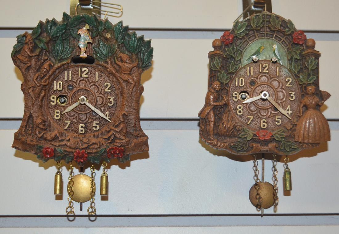 2 Animated Pendulette Cuckoo Clocks: Keebler Gnomes (1 of 8)