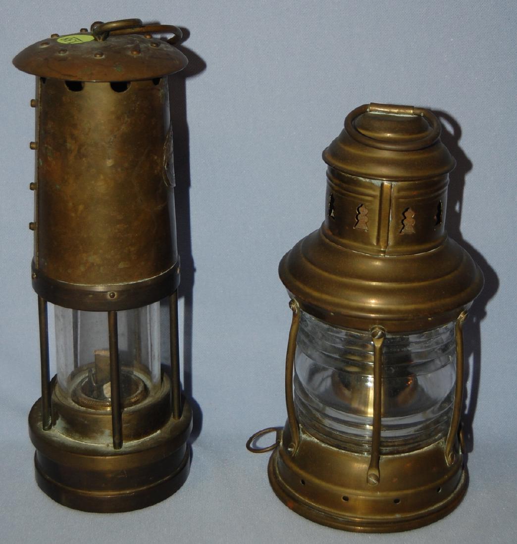 Two Brass Lanterns: Marine "Perko" and Thomas-Williams (1 of 7)