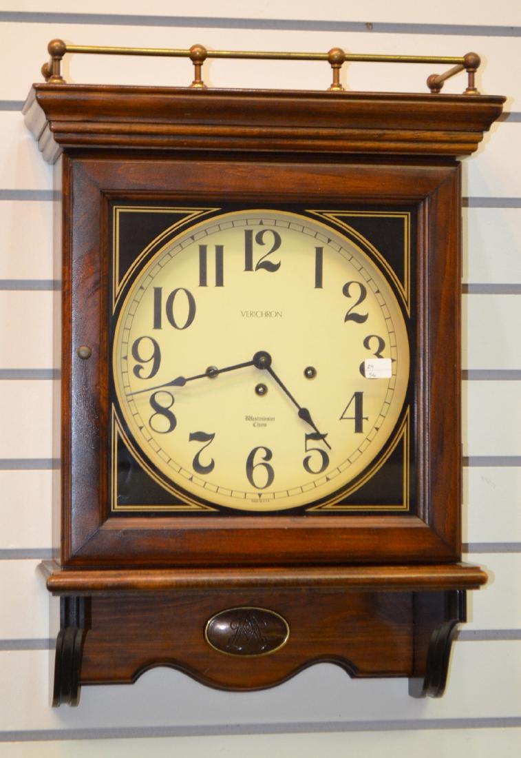 Verichron Westminster Chime Gallery Wall Clock