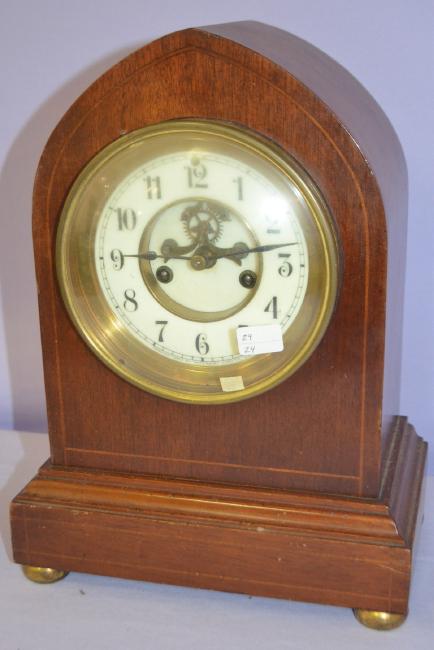 Antique Mahogany Waterbury “Leeds” Mantel Clock