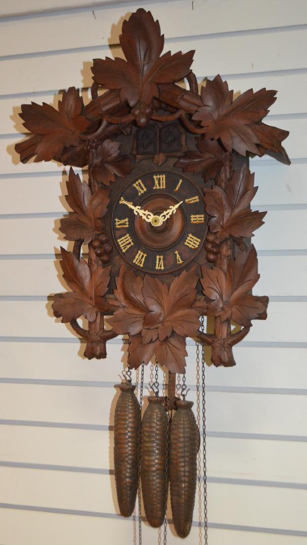 3 Weight Cuckoo and Quail Hanging Wall Clock (1 of 5)