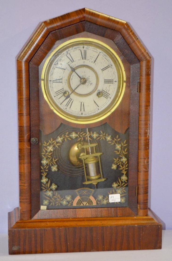 Antique Jerome/New Haven Octagon Shelf Clock (1 of 4)